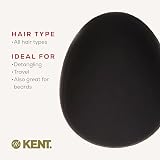 Kent Pebble Travel Hairbrush Matt Black - Compact Hair Care Tool view 6