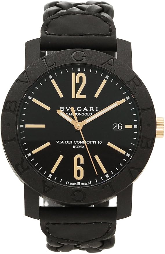 Amazon ブルガリ ブルガリブルガリ カーボンゴールド メンズ p40bcgld N 並行輸入品 腕時計 腕時計 通販