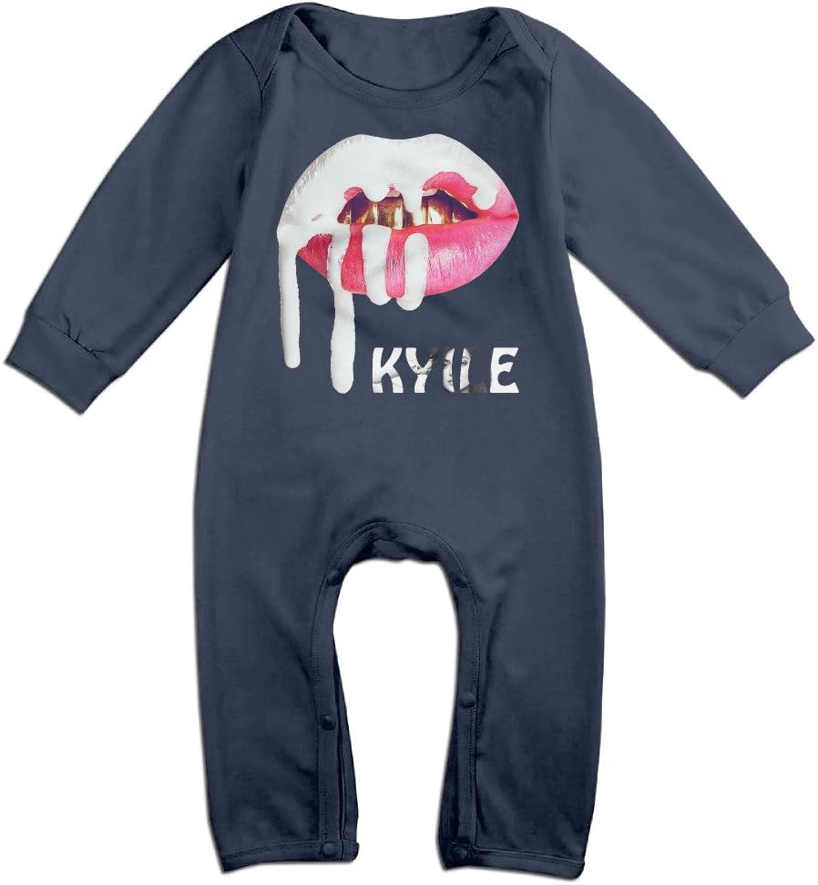 KIDDOS Baby Infant Romper Kylie Jenner Long Sleeve Jumpsuit Costume,Navy