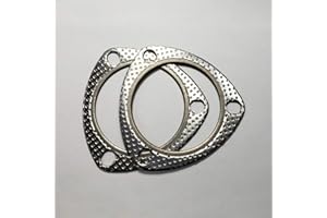 TICON 3" 3 Bolt MLSG High Temp Exhaust Gasket w/SS Fire Ring (Qty 2)