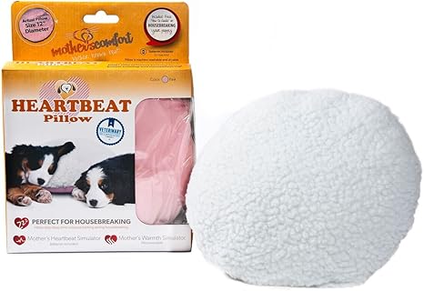 Amazon Com Petzu Mother S Comfort Heartbeat Pet Pillow Pink