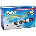 EXPO Low Odor Chisel Tip Dry Erase Markers, Black, (80001) (2 Dozen)