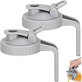 Mason Jar Pour Spout Lid for Wide Mouth Mason Jars, Airtight Mason Jar Pitcher Flip Cap Lid With Handle, Leak-Proof and Durab