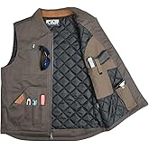 EDTREK Waterproof Concealed Carry Vest With 10 Pockets - Versatile Canvas Vest For Work and Daily Use