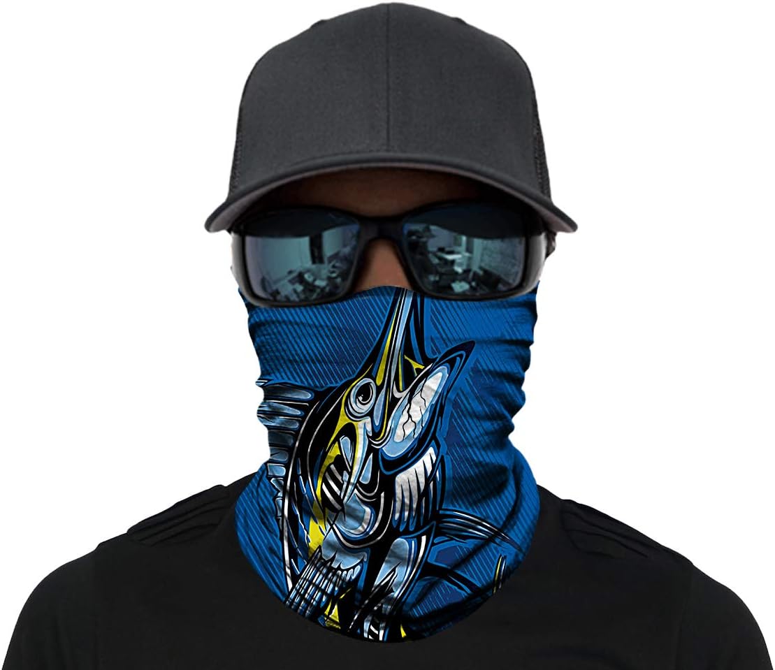 OUYZY Neck Gaiter Face Scarf Cover Mask Sun Bandanas for Fishing Motorcycling