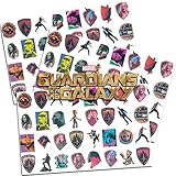 Trends Int. Guardians of The Galaxy Temporary Tattoos - 75 Tattoos - Star-Lord, Groot, Rocket, Gamora, Drax and More!