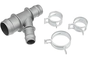 X AUTOHAUX 1 Set Radiator Hose Connector for Chevrolet Silverado 2005-2013 for GMC Sierra 1500 2005-2013 No.15834772/15834773