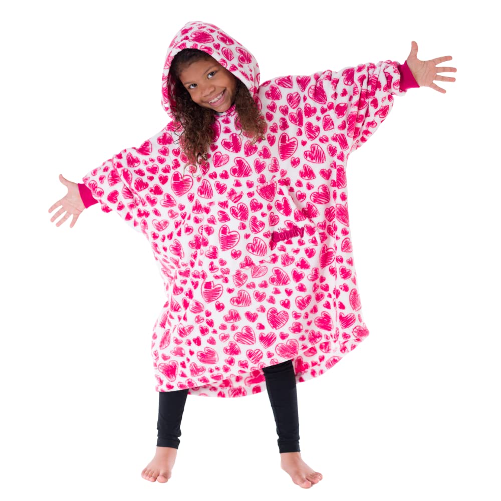 THE COMFY Dream Jr for Kids | Lightweight Microfiber Fleece Wearable Blanket with Hood & Pocket | Seen on Shark Tank Image