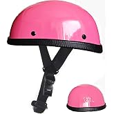 Motorcycle Half Helmet, DOT Approved Adult Men Women Retro Open Face Helmets, Helmet for Adults, Half Shell Helmet
