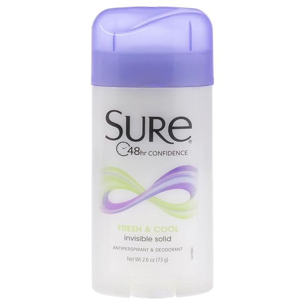 SURE ANTI-PERSPIRANT & DEODORANT INVISIBLE SOLID FRESH & COOL 2.60 OZ