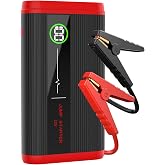 Car Jump Starter 1500A Battery Booster Pack Up to 7.5L Gas 6.0L Diesel | 8000mAh Power Bank 5V/3A USB Output, Battery Percentage Display, LED Flashlight
