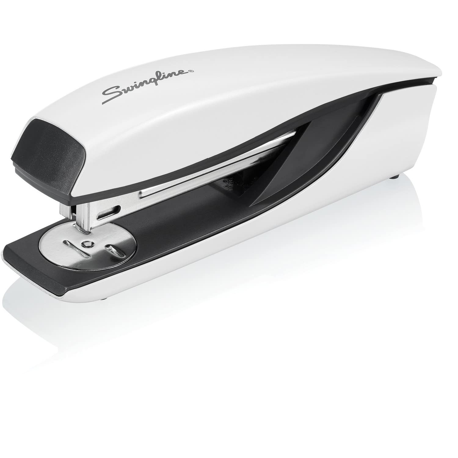 Swingline Stapler, NeXXt Series Wow, Desktop Stapler, 40 Sheet Capacity, White (55047001)