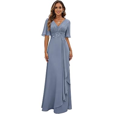 sachin and babi light blue dress Wedding Guest Dresses main image 1