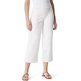 Gloria Vanderbilt Womens Shape Effect Pull on High Rise Wide Leg Crop Standard