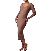 Lulus Womens Georgie Midi Sweater Dress