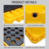 exproyzk Modular Spill Containment Platform Pallet Tray 50x36x10cm Yellow Black view 5