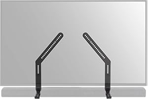 Sanus Universal Soundbar TV Mount Kit for Mounting Soundbars Under TV - Fits Most Sound Bars Up to 15 Lbs - Easy Install & Full Motion Capability - SOA-SBM2