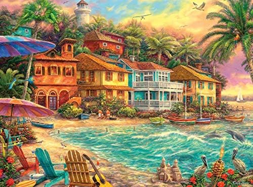 TOCARE Large 5D Diamond Painting Kits for Adults Kids Full Drill Crystal Embroidery Dotz Christmas Gift for Your Family,20x16Inch Island Time