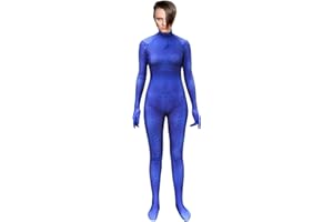 Xyjrnjvh Superhero Cosplay Costume for Womens Halloween Full Set Bodysuits Zentai 3D Style Jumpsuit