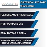Gocableties PVC Electrical Tape 10 Rolls Multi Pack 20m x 19mm Premium view 7