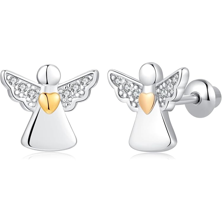 Boucles D'oreilles Coccinelle Enfant En Argent 925 - Dormeuses, Rouge, Neuf Avec étiquettes, Sans Nickel