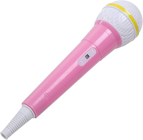 Amazon マイクモデル 子供玩具 イミテーションマイク カラオケ玩具 マイクプロップ マイク玩具 ピンク カラオケ ホビー