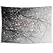 iLeadon Christmas Tapestry Grey Tree Wall Hanging – Polyester Fabric Wall Decor for bedroom (51”H x 60”W, Grey Tree)