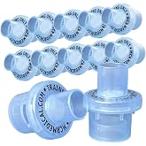 CPR Training Mask, 50-Pack One-Way Valves | MCR Medical | Prepare reusable masks for instruction with a replaceable consistent-airflow valve for simulation training.