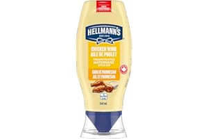Hellmann's Chicken Wing Mayonnaise Style Dip for chicken wings, tenders, and fries. Garlic Parmesan 340 ML