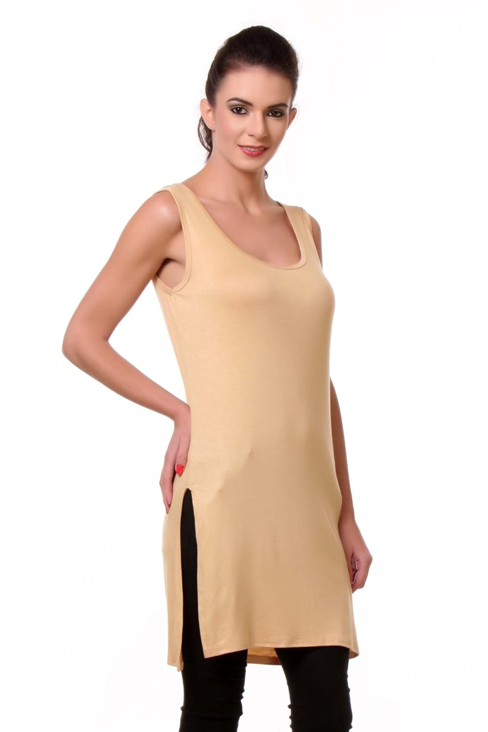 teemoods women's cotton chemise/long slip/suit slip nighty