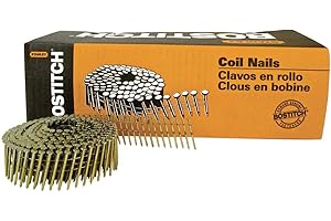 Stanley Bostitch C4R80BDG Thickcoat Round Head 1-1/2-Inch by .080-Inch by 15 Degree Ring Shank Coil Sliding Nail, 4,200 per B