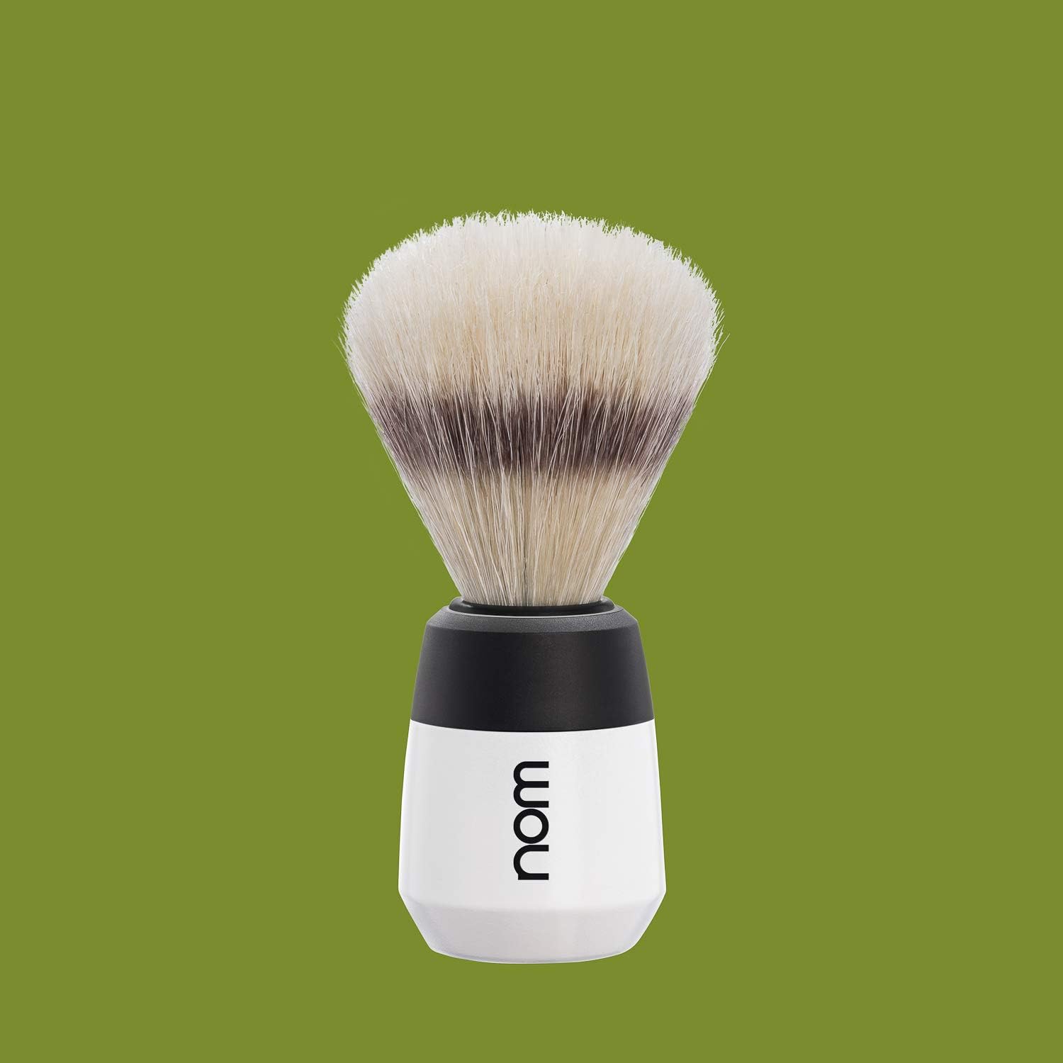 nom Max Natural Bristle Shaving Brush, White - Image 3