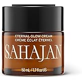Sahajan Eternal Glow Cream with Vitamin C, Bakuchiol, Ceramides + Saffron | Clinically-Proven Clean Ayurvedic Lightweight Moisturizer | Moisture Barrier, Fine Lines & Wrinkles | 1.7 oz