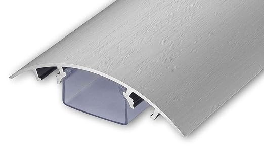title=TV Design Canalina In Alluminio, Acciaio Inossidabile Spazzolato Look in diverse