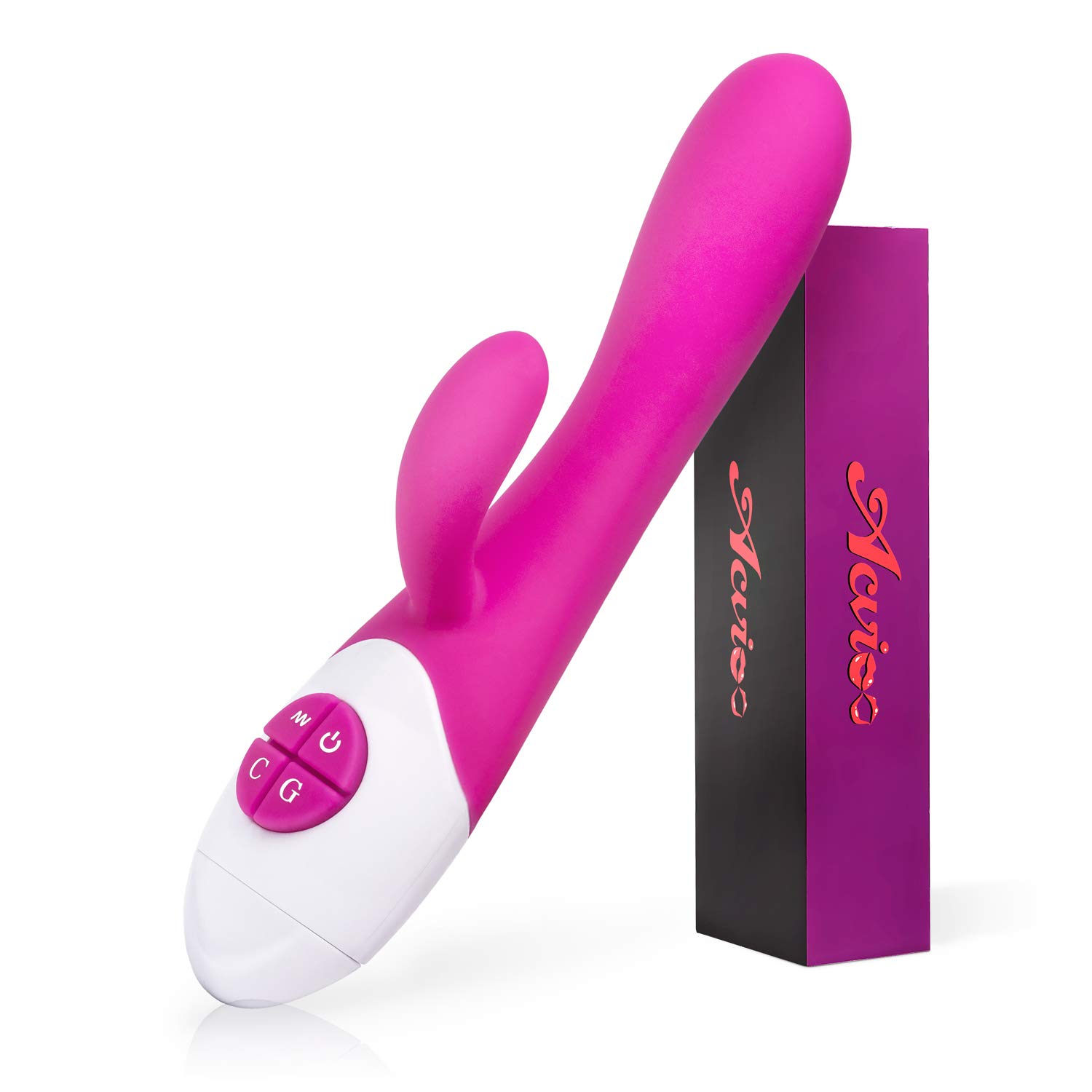 ACVIOO Personal Wand Massager(10-Frequency), Cordless Body Massager for Head, Neck, Back and Full Body Fatigue, Waterproof Massage Sticks for Muscles Aches (Rose Red)
