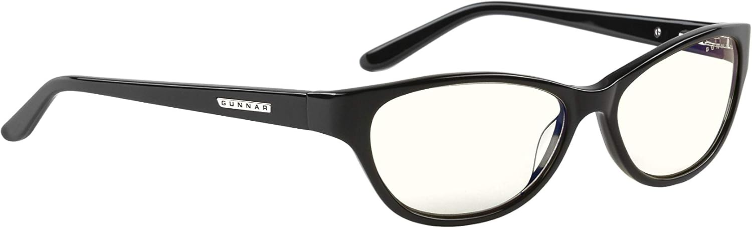 Computer Reading Glasses | Blue Light Blocking Reading Glasses| Jewel Pwr 1.00/Onyx by Gunnar| 35% Blue Light Protection, 100% UV Light, Anti-Reflective To Protect & Reduce Eye Strain & Dryness