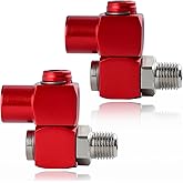 LEONTOOL 2 Pack Swivel Air Fittings 1/4" NPT 360 Degree Swivel Air Hose Connector Air Hose Fittings, 1/4" NPT Male and Female