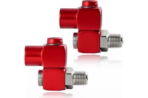 LEONTOOL 2 Pack Swivel Air Fittings 1/4" NPT 360 Degree Swivel Air Hose Connector Air Hose Fittings, 1/4" NPT Male and Female
