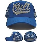Cult of Individuality New Luxe Paisley Trucker Blue Era Snapback Hat