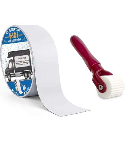 Heavy Duty Aluminum Foil Tape – 4” X 50’ Roll | Extra Thick 40 Mil Adhesive Repair Tape For Trailers, RV Roofs, Trucks & Metal Patches