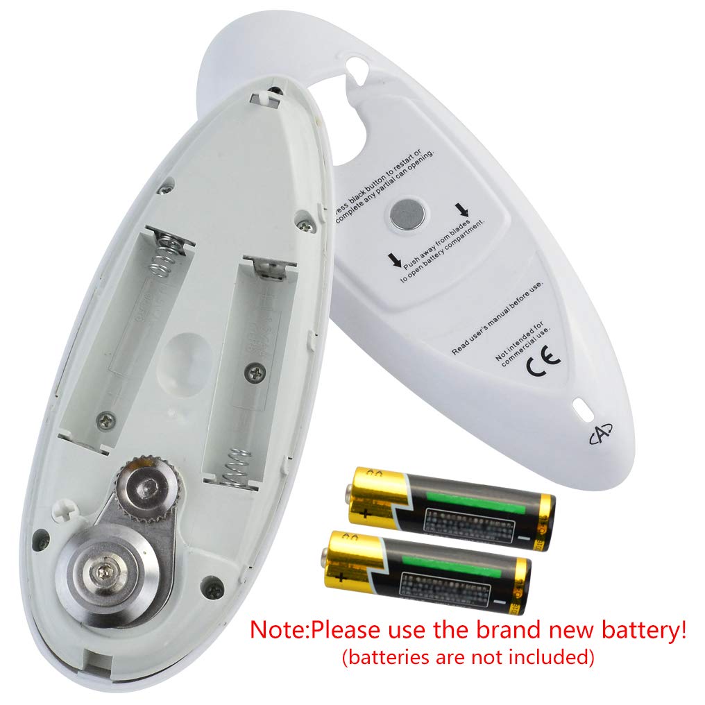 Poualss Electric Automatic Can Opener, Restaurant Can Opener, One-Touch Hands Free Can Opener for Kitchen Restaurant and Arthritic Safety