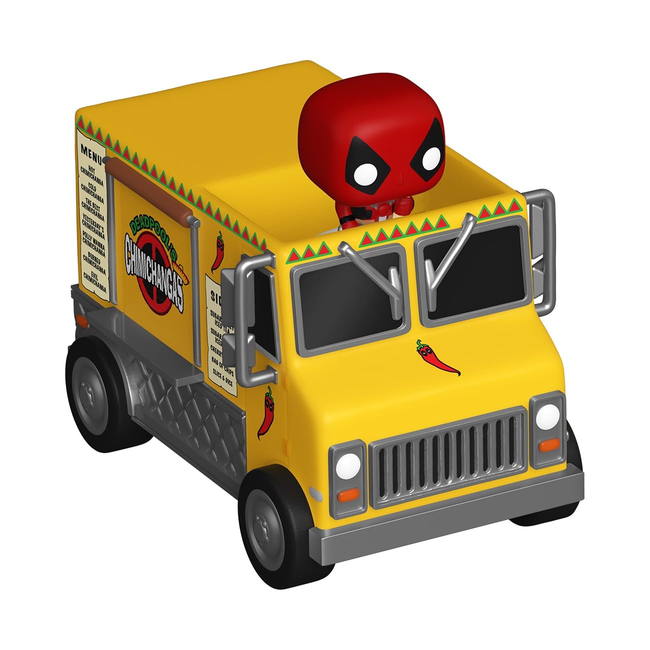 Funko Pop Bitty Ride: Marvel - Deadpool with Chimichanga Truck - Collectable Vinyl Figure - Gift Idea - Official Merchandise - Toys for Kids & Adults - Superheroes Fans - Model Figure for Collectors
