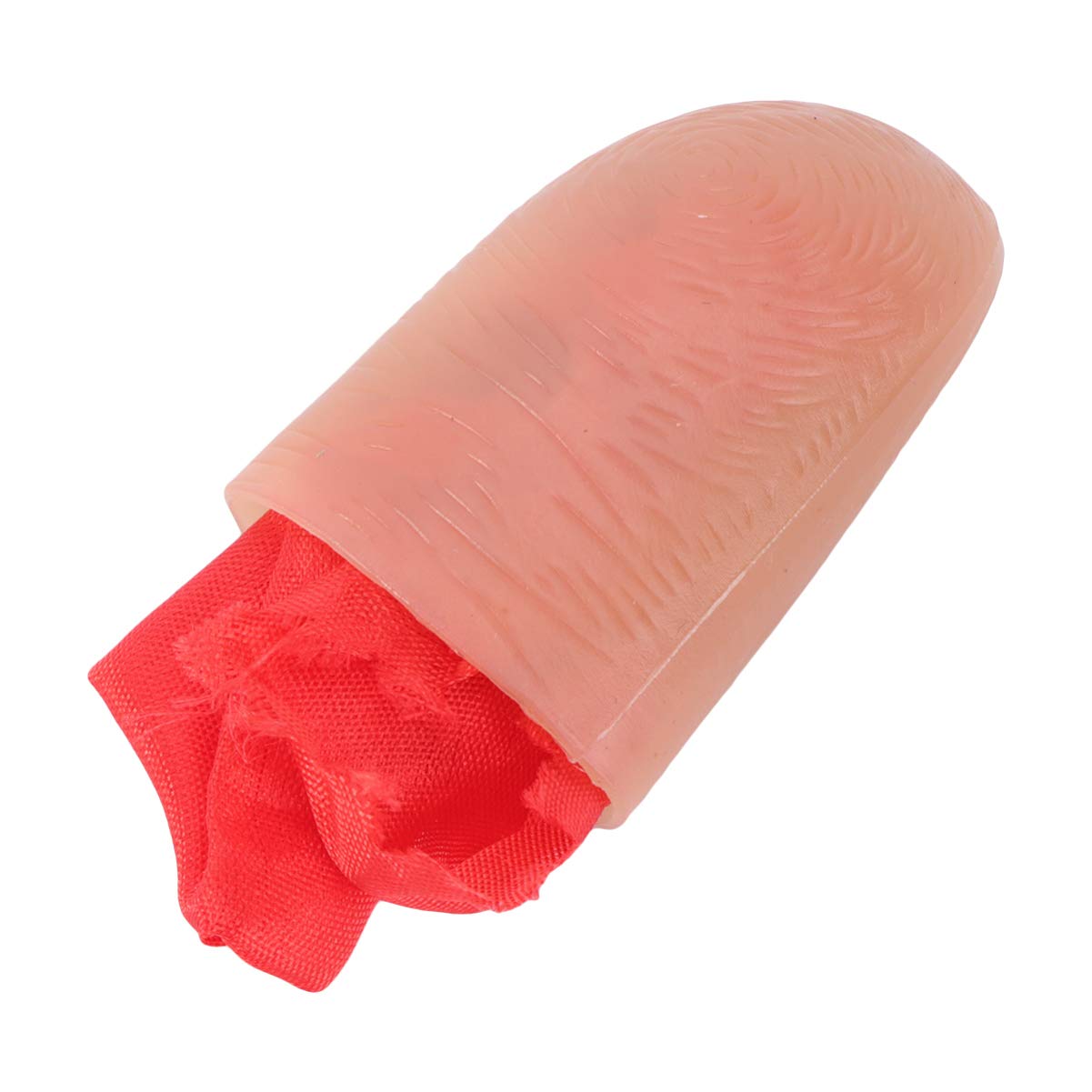 NUOBESTY 2pcs Fake Thumb Tips Disappearing Trick Fake Fingers Magic Props Prank Toy Stage Show Close Up Vanish Appearing Finger Trick for Halloween Party