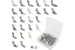 Sewing Presser Foot Set 25Pcs, Sewing Machine Presser Feet Kit Accessories for JUKI DDL-5550 8500 8700 9000 Industrial Profes