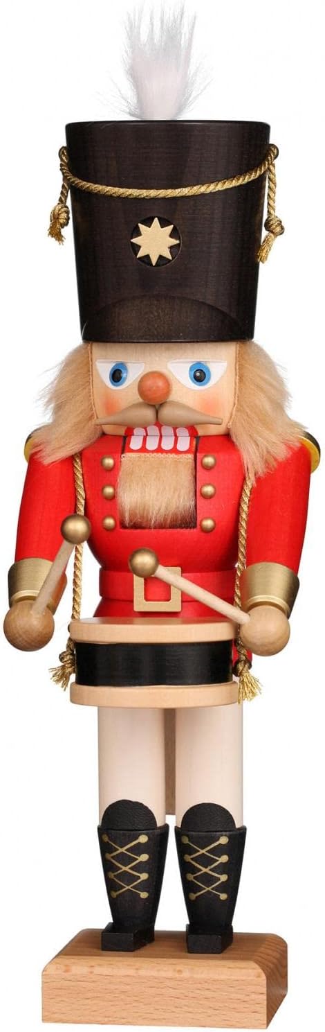 Nutcrackers - Ulbricht German Christmas Nutcracker Drummer Red - 28,5cm / 11 inch - Christian