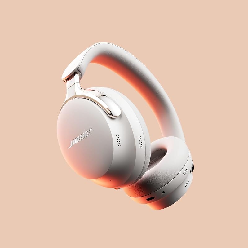 QuietComfort Ultra Bluetooth-Kopfhörer (2. Gen.), kabellose Kopfhörer mit räumlichem Klang, Over-Ear-Noise-Cancelling mit Mikrofon, bis zu 30 Stunden Wiedergabedauer, Rauchweiß