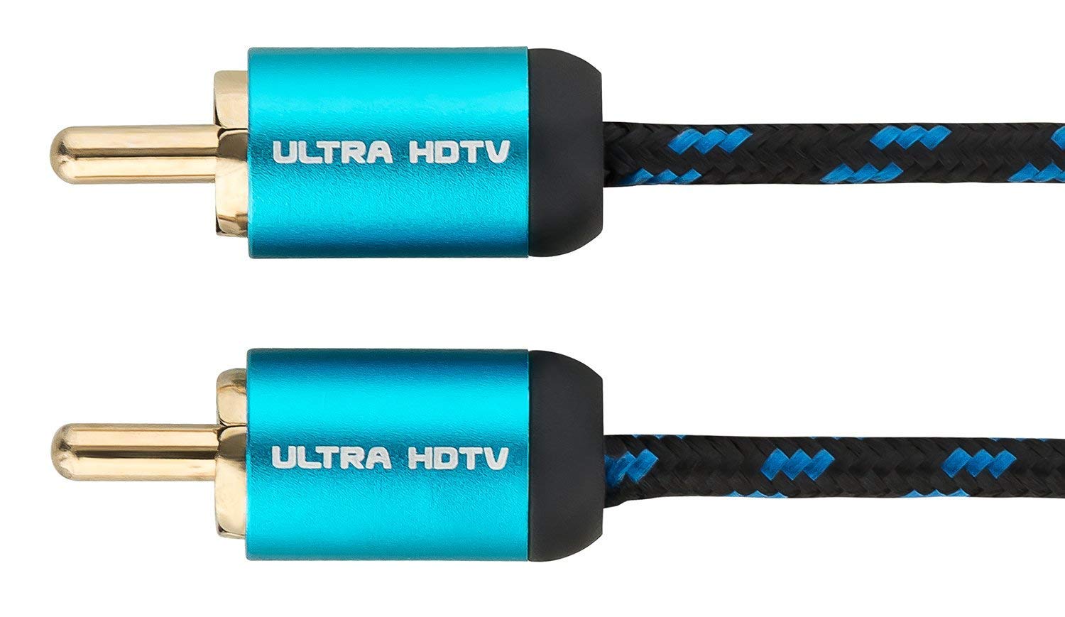 Ultra HDTV premium audio cable, 3.5 mm aux to 3.5 mm aux audio cable with metal adapters