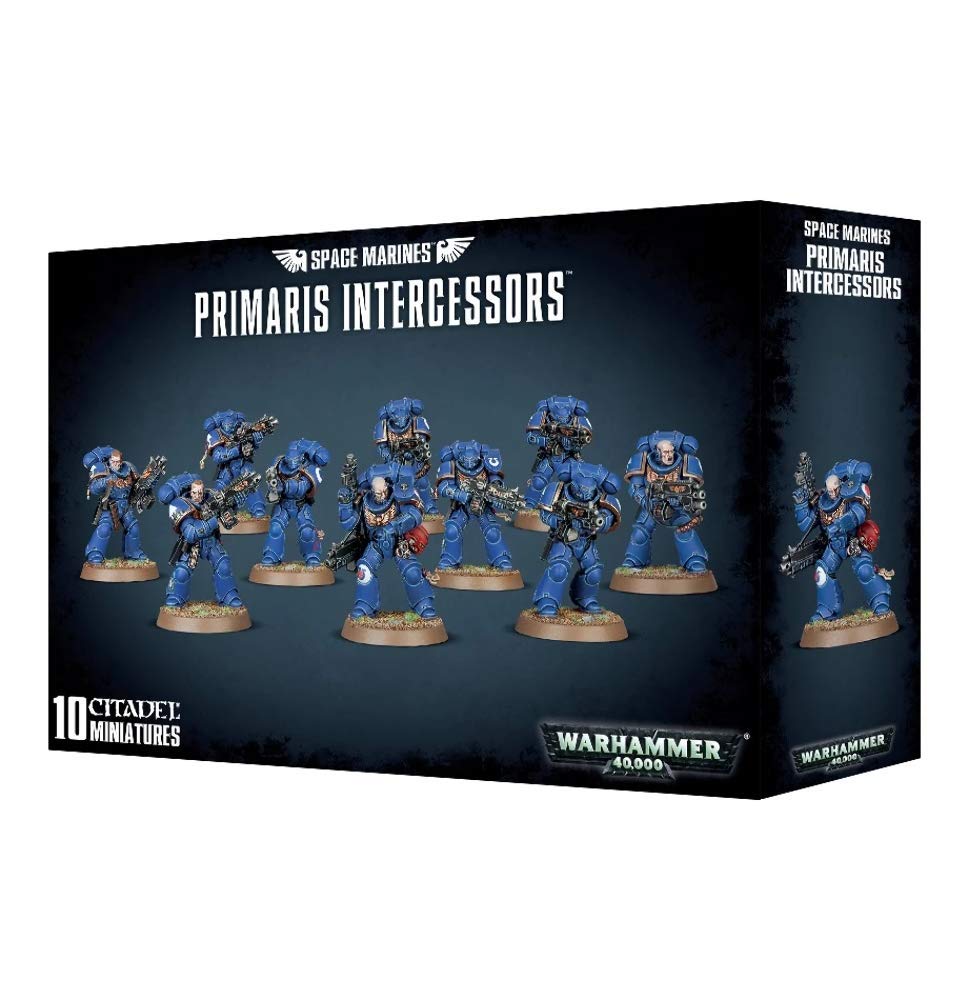 Games Workshop 99120101190 "Space Marines Primaris Intercessors Plastic Kit,Black,2.28 x 5.91 x 8.9 cm; 260 Grams