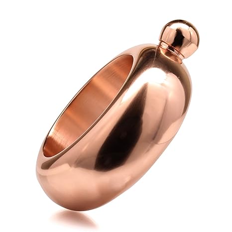 Wrist Flask Booze Bangle Womens Bracelet Shot Flask For Liquor Aaa Grade Stainless Steel Rose Gold No Rust Secret Spill Proof Jumbo Wine