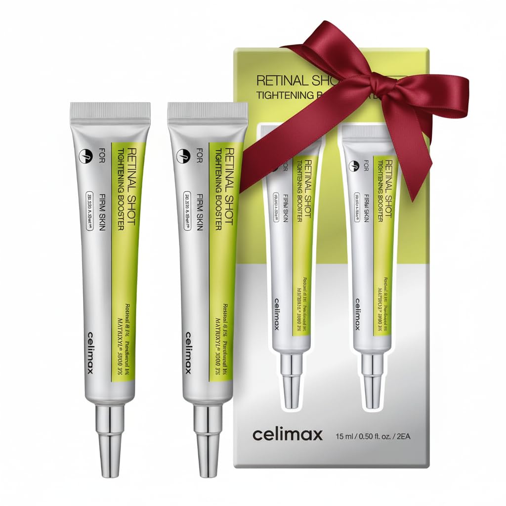 celimax The Vita A Retinal Shot Tightening Booster Duo Set 15mlx2 | Holiday Gift Set, Stocking Stuffers for Women | with Retinal 0.1%, Matryxyl 3%, Pore Minimizer, Wrinkles & Fine Lines, Firmer Skin, Image